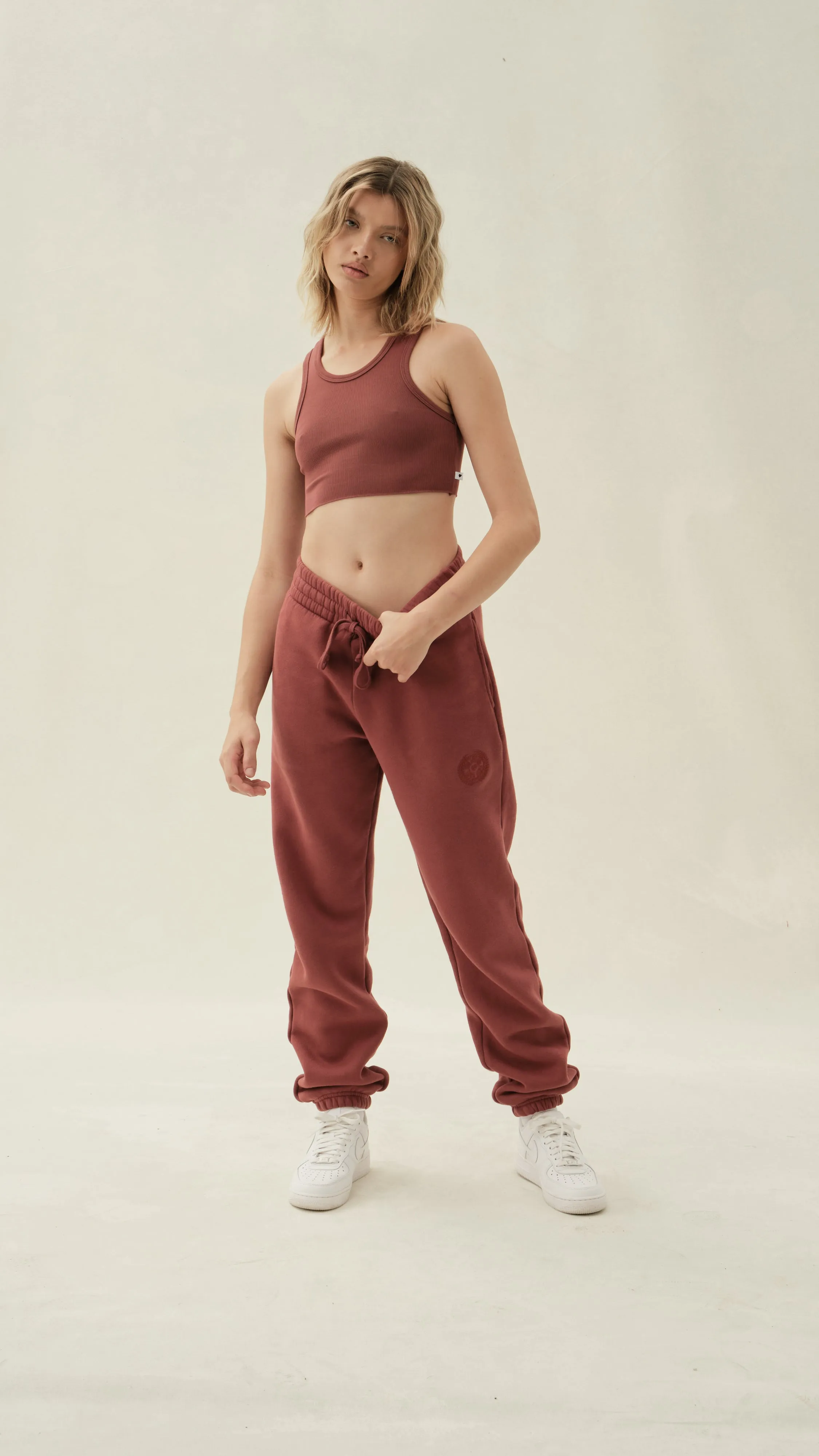 Vitals Tank in Brick Red