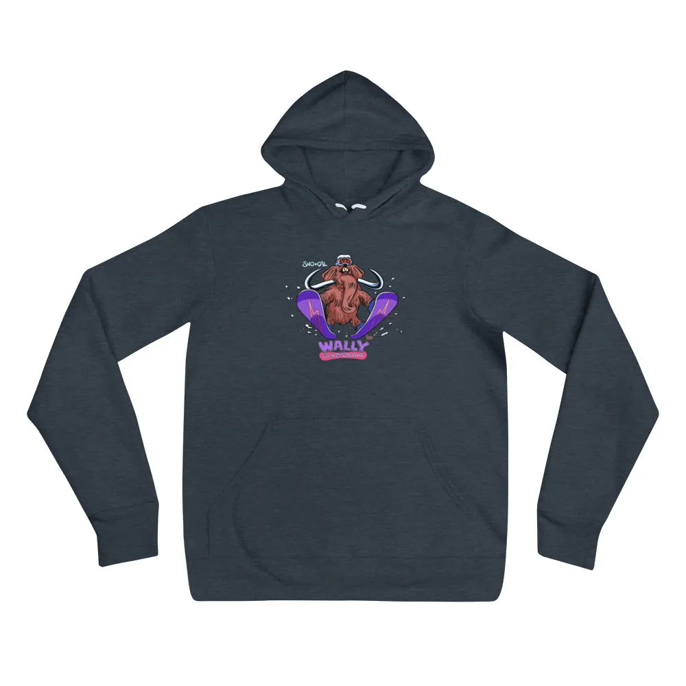 Wally launching snowboard hoodie