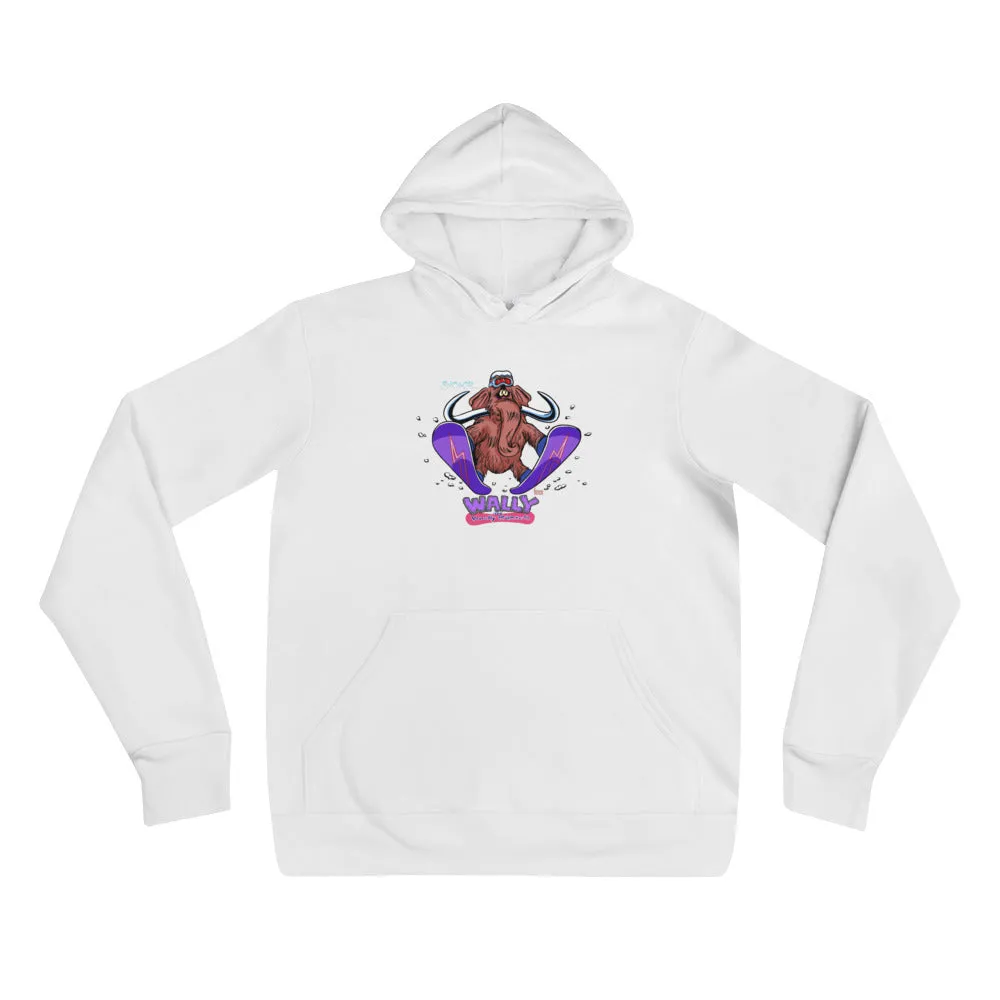 Wally launching snowboard hoodie