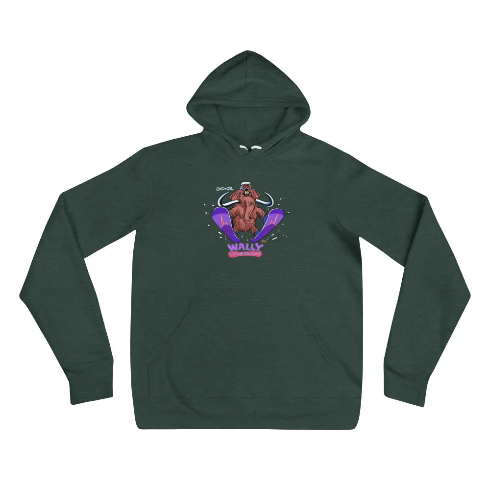 Wally launching snowboard hoodie