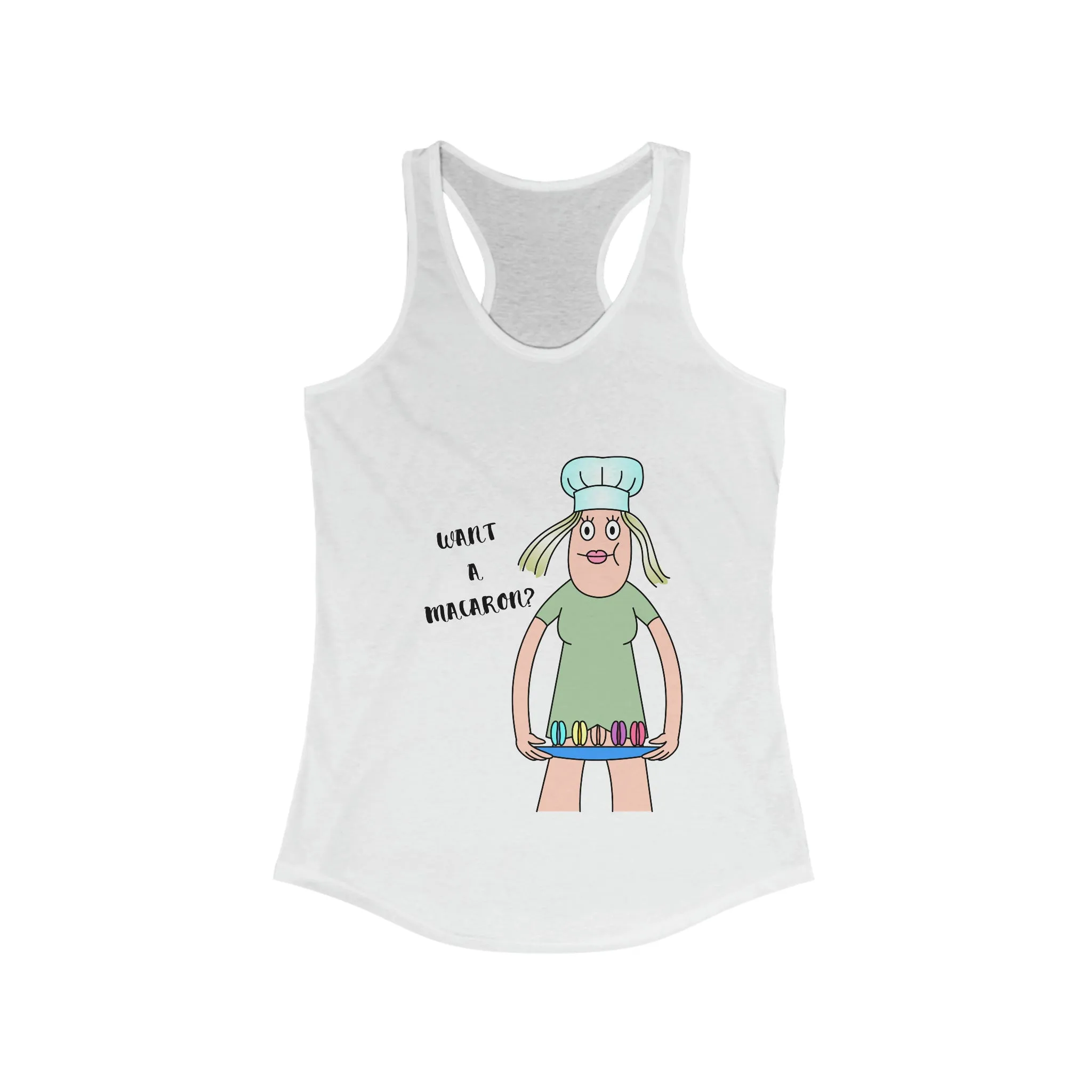 Want a Macaron Women's Ideal Racerback Tank