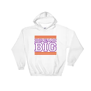 White Orange and Purple Hooded Sweatshirt