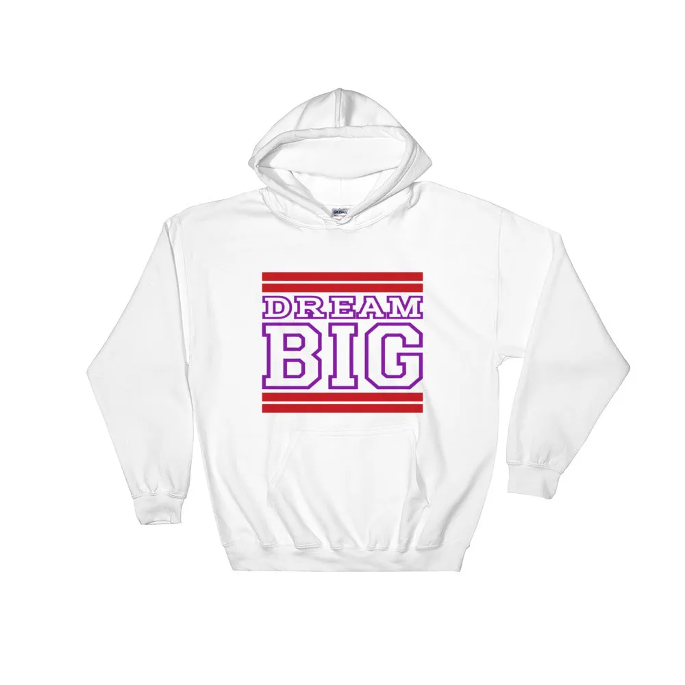 White Red and Purple Hooded Sweatshirt