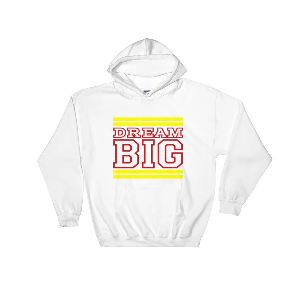 White Yellow and Red Hooded Sweatshirt