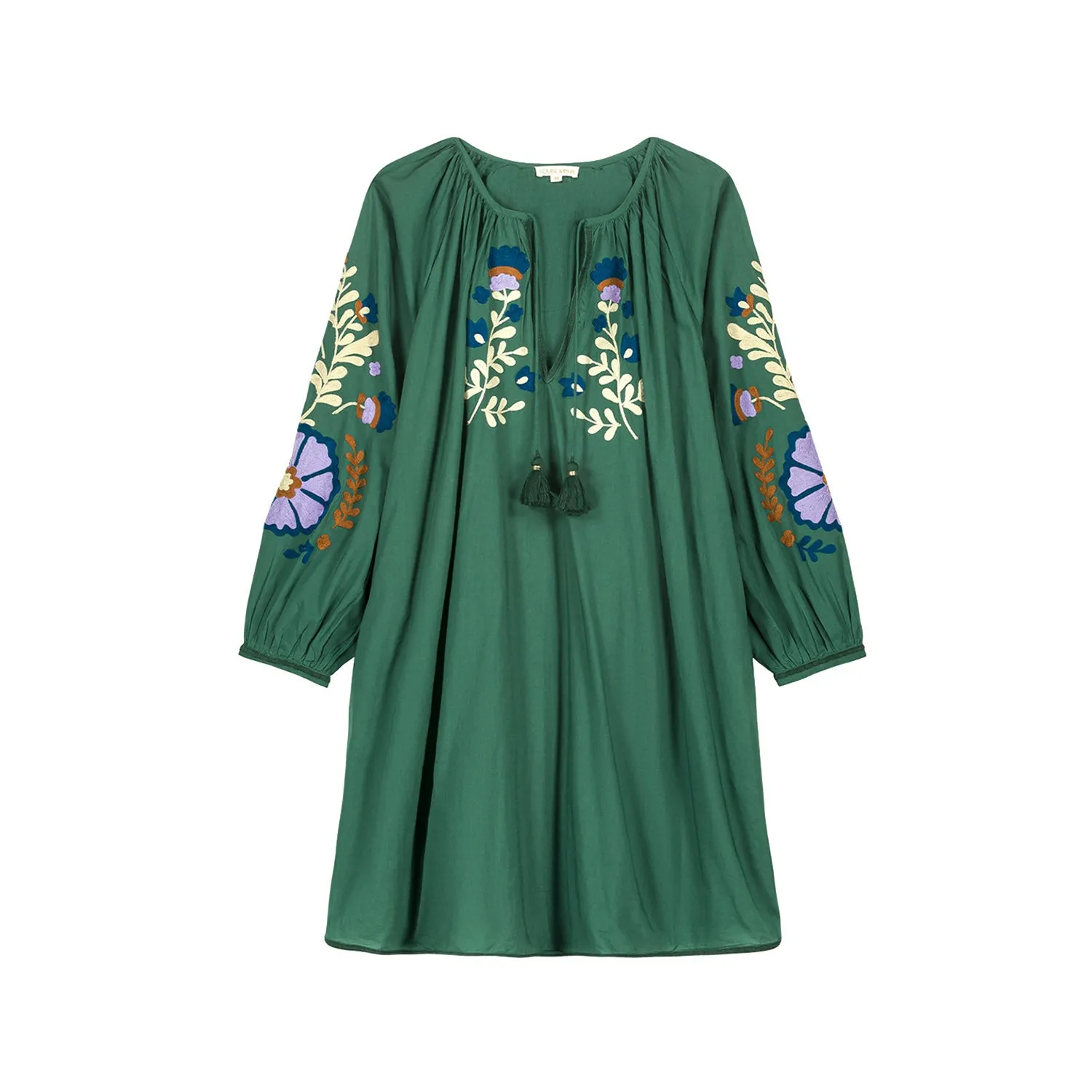 Women's Cotton Janice Dress - Tuscan Green