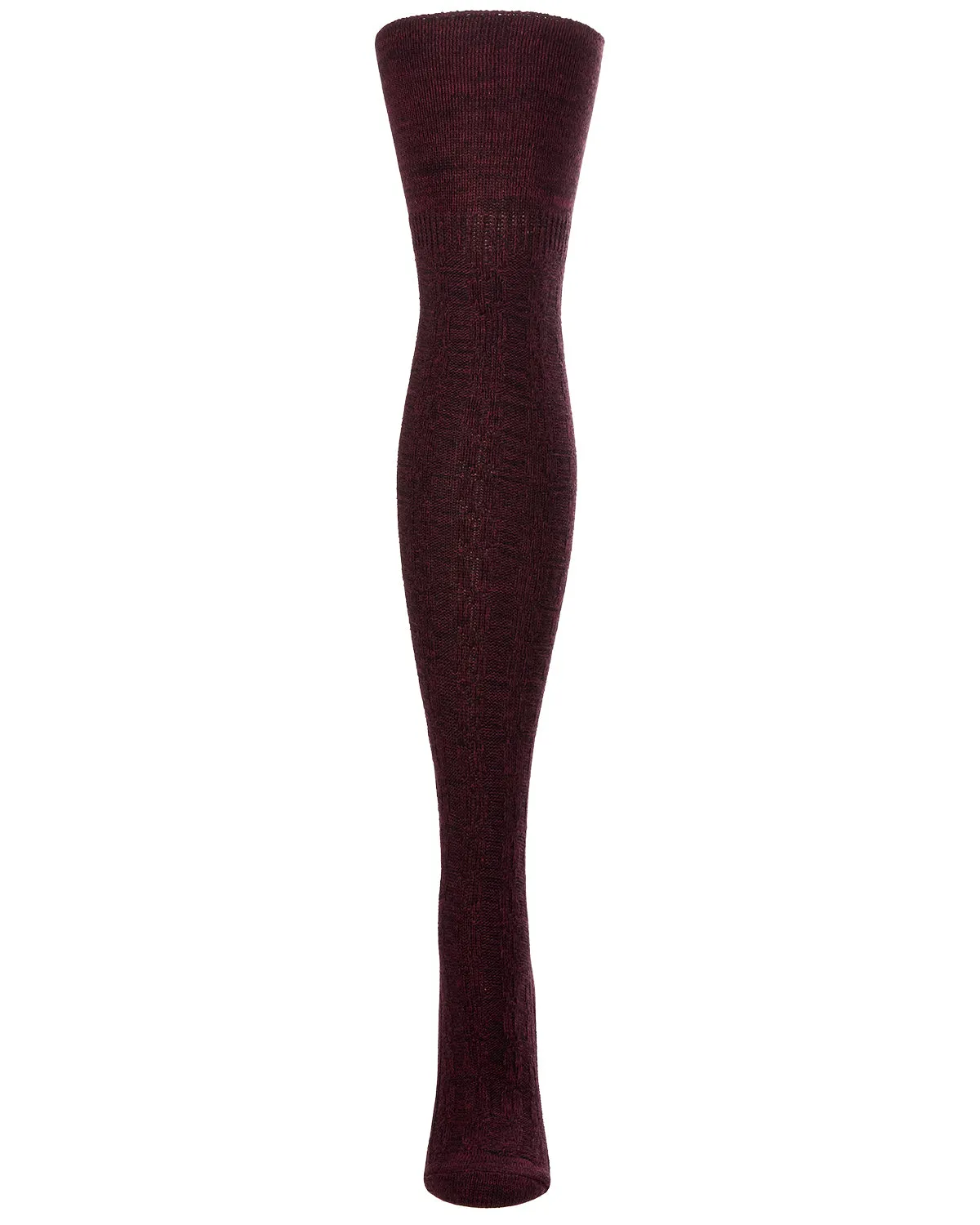 Women's Cotton Rich "Wintry Cable" Over the Knee Socks