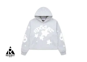 Women’s Cropped Beluga Hoodie "Heather Grey"