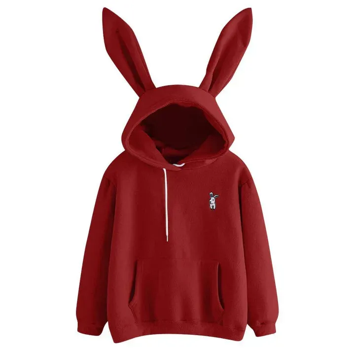 Women's hooded sweatshirt with rabbit ears - Pera