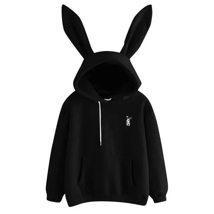Women's hooded sweatshirt with rabbit ears - Pera