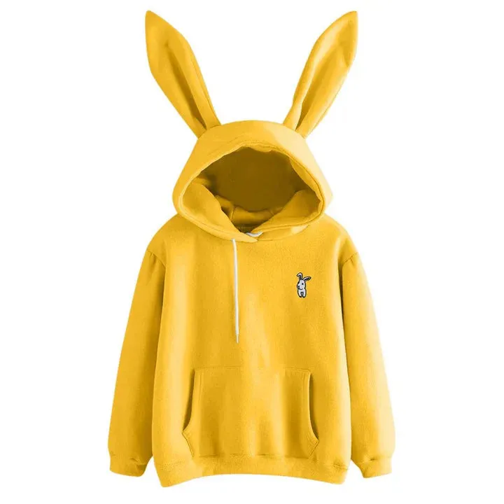 Women's hooded sweatshirt with rabbit ears - Pera