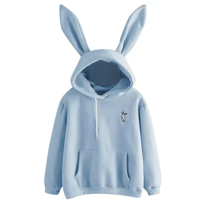 Women's hooded sweatshirt with rabbit ears - Pera