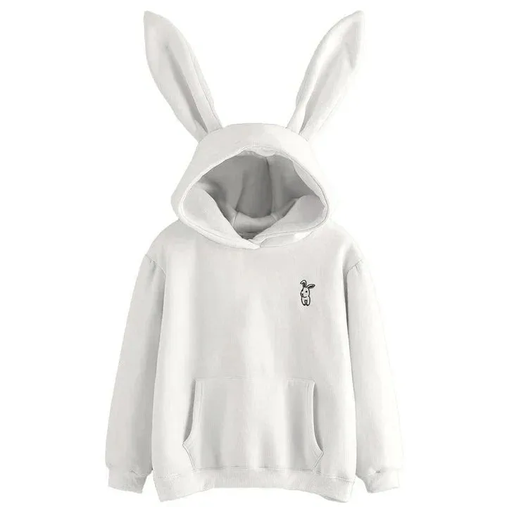 Women's hooded sweatshirt with rabbit ears - Pera