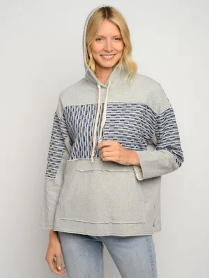WOMEN'S LONG SLEEVE POCKETS HOODIE SWEATER