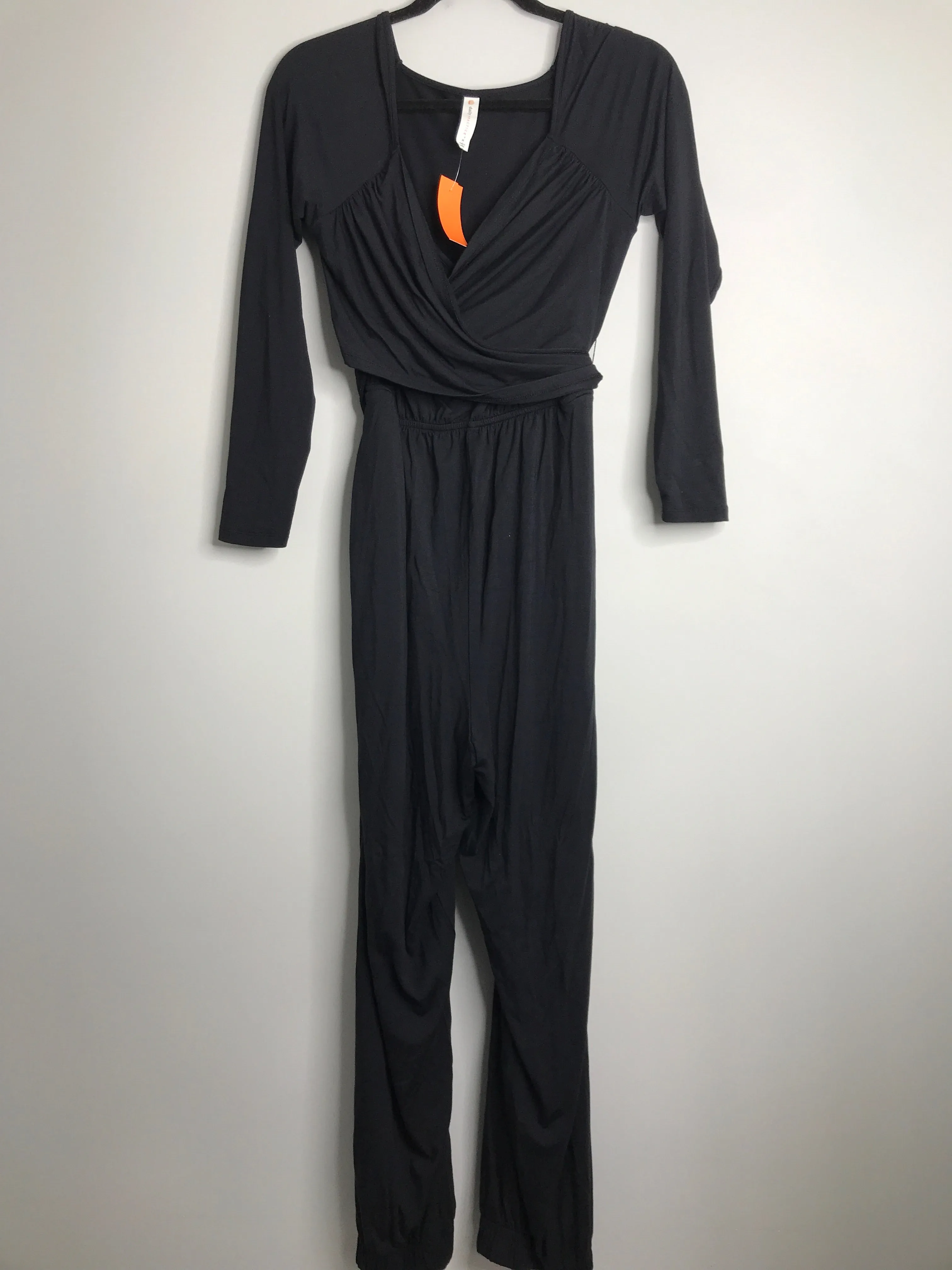 Womens Size Med Misses Black Daily Practice Romper
