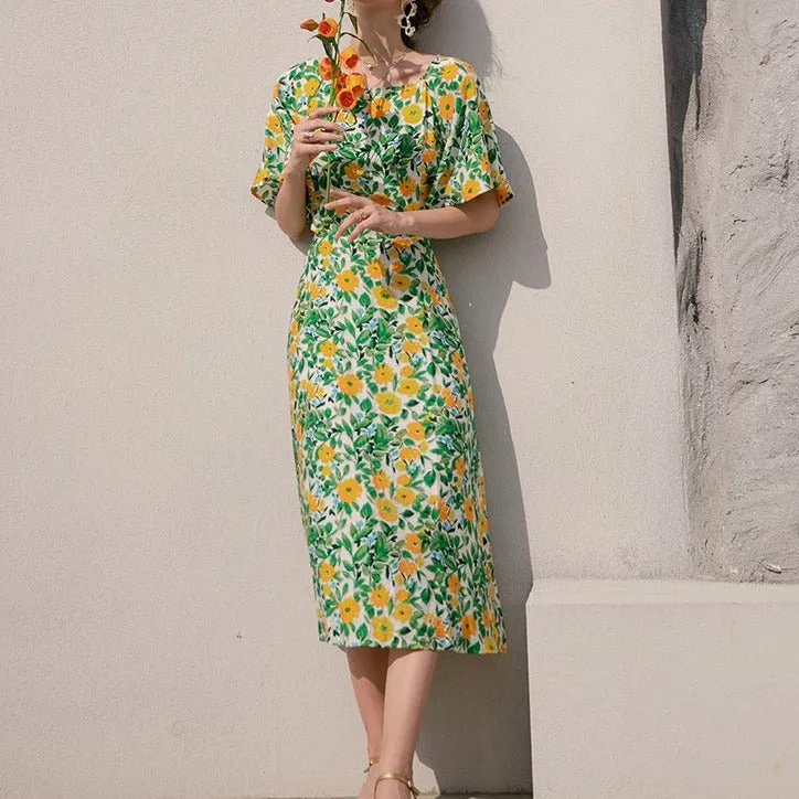 Women's Summer Show Waist Party Dress Dress