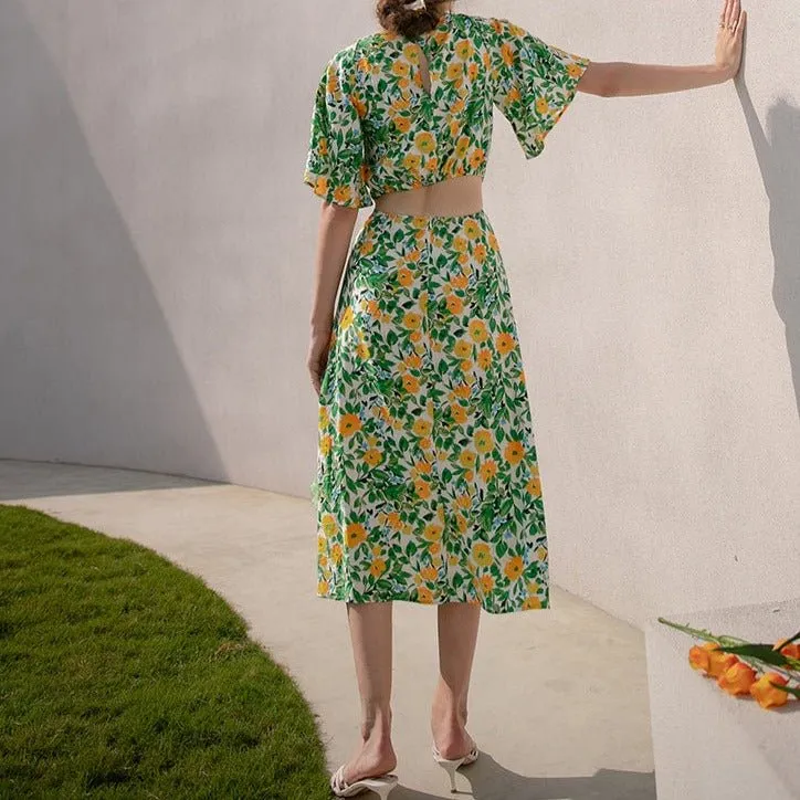 Women's Summer Show Waist Party Dress Dress