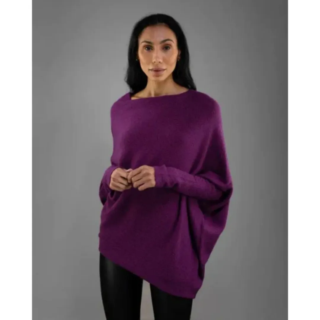 Women's Warm Comfortable Oversized Asymmetrical Sweater