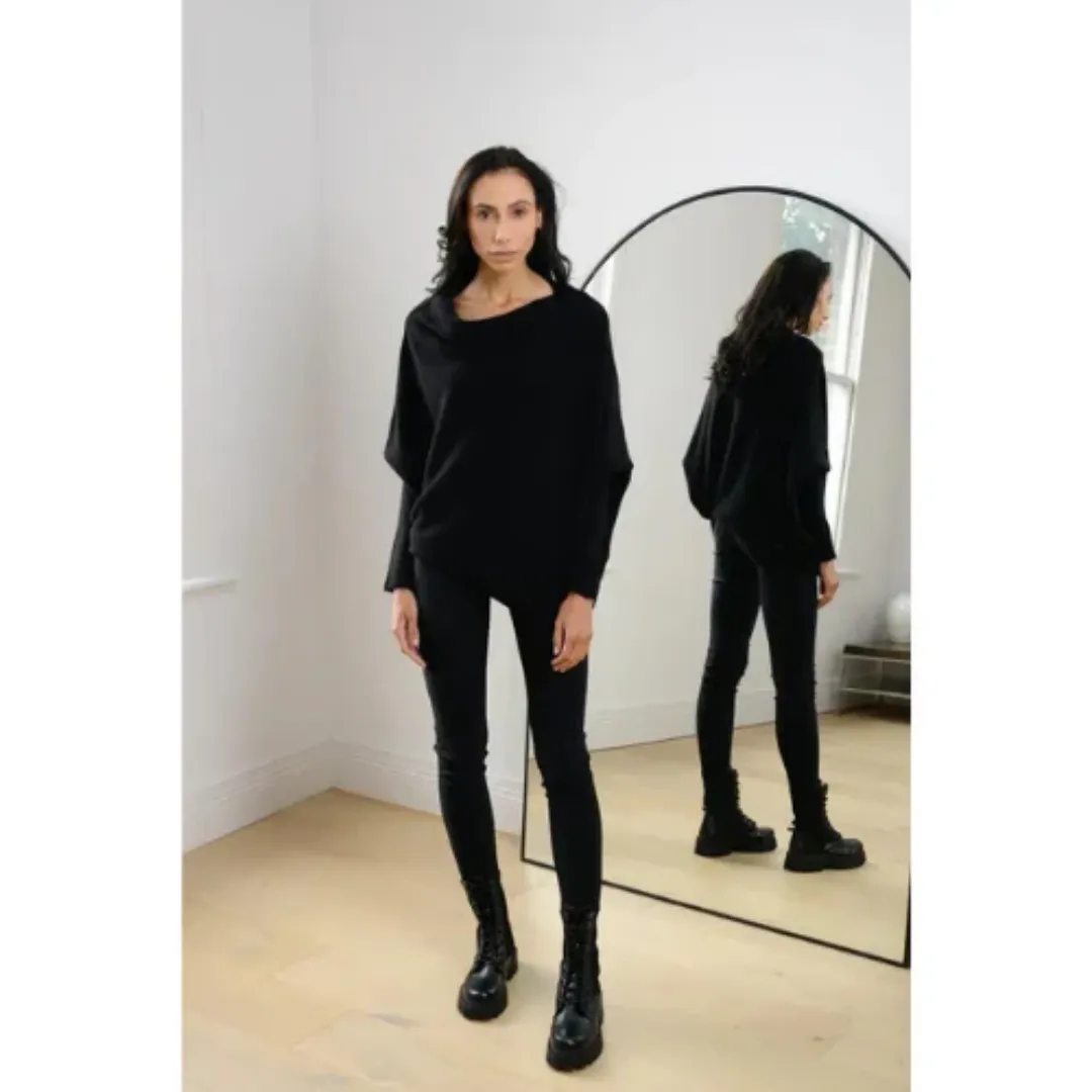 Women's Warm Comfortable Oversized Asymmetrical Sweater