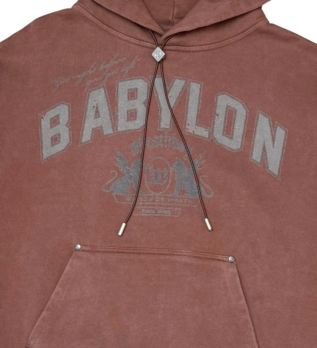Wrathboy BABYLON HOODIE (BROWN)