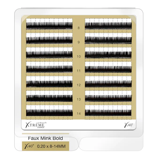 X 40 Faux Mink BOLD Volume