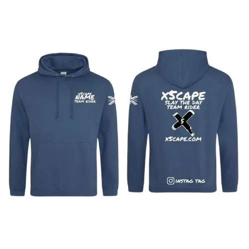 X5CAPE Custom Team Rider Hoodie - Airforce Blue