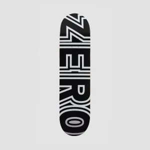 Zero Bold Skateboard Deck Black/White - 8.5"